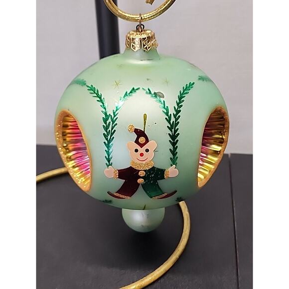 Vintage Christopher Radko Favorites Elf Ball Glass Christmas Ornament Reflector - Picture 3 of 9